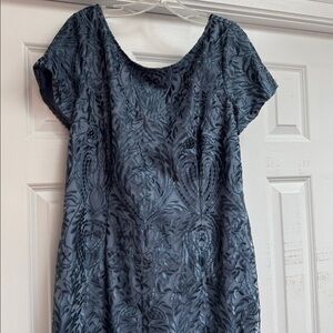 JS Collections Elegant Blue Dress